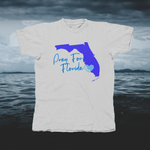 Load image into Gallery viewer, Pray for Florida - Blue - front of tee
