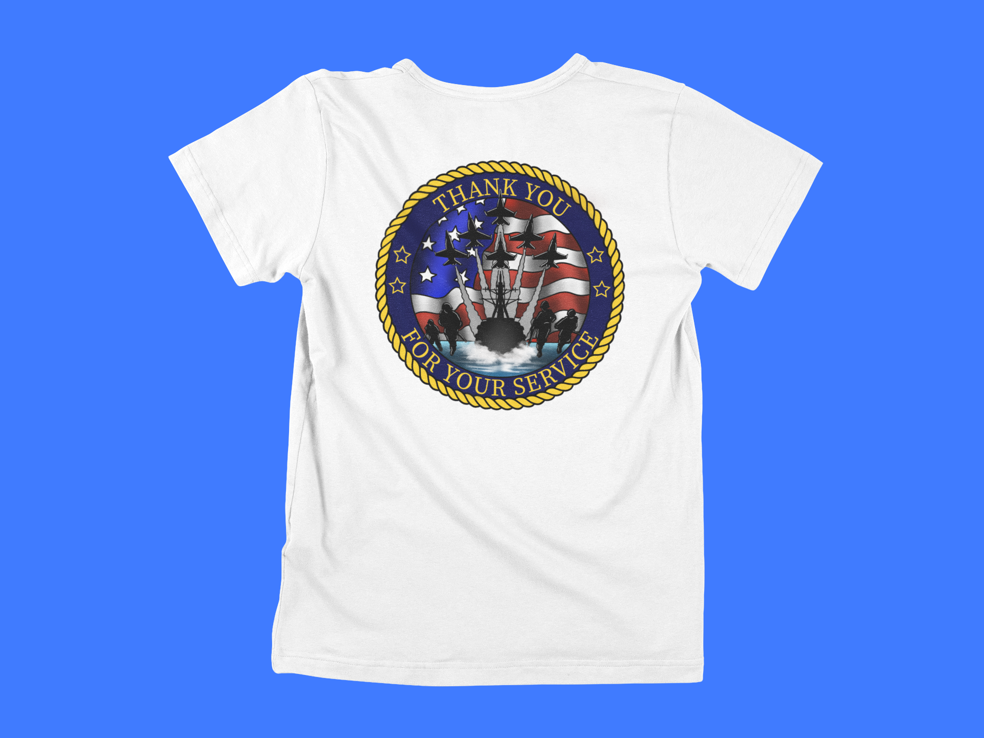 BDSF Thank You For Your Service - back of tee