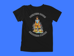 Load image into Gallery viewer, BDSF Female Firefighter - Black Letters - back of tee
