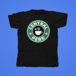 Load image into Gallery viewer, Central Perk Round Design - front of tee
