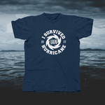 Load image into Gallery viewer, I Survived Hurricane Ian 2022 Round - White - front of tee
