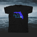 Load image into Gallery viewer, Pray for Florida - Blue - front of tee
