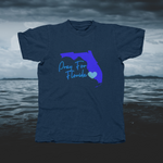 Load image into Gallery viewer, Pray for Florida - Blue - front of tee
