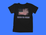 Load image into Gallery viewer, United We Stand - Blue Letters - back of tee
